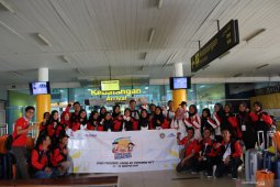 Peserta SMN Jambi tiba di Bandara Sultan Thaha