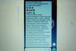 Polisi bantah soal pesan berantai informasi "biaya tilang terbaru"