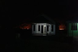Ratusan hektare lahan tidur di Desa Gunung Raja terbakar