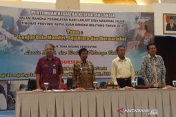 Wagub Babel beri motivasi lansia agar hidup mandiri dan sejahtera