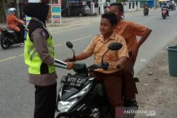 Tidak pakai helm dominasi pelanggaran lalulintas di Abdya