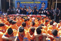 93 pengedar narkoba di Sidoarjo dibekuk