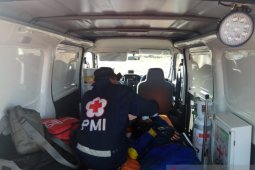 PMI evakuasi dua petugas terluka saat padamkan kebakaran hutan di Martapura