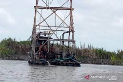 Satpol PP Belitung Timur tertibkan aktivitas tambang bijih timah ilegal