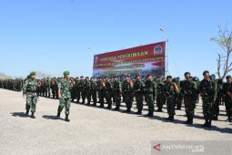 Ratusan pasukan TNI  diberangkatkan ke perbatasan Indonesia-Timor Leste