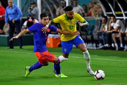 Neymar sumbang gol saat Brazil imbang dengan  Kolombia