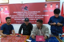 Yudo Sudarto ambil formulir pendaftaran Calon Bupati dan Wakil Bupati 2020