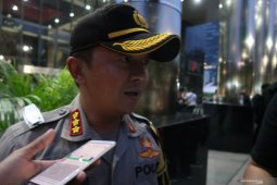 Polisi nilai demo di gedung KPK tertib meski diwarnai bakar  spanduk