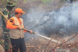 Sekda Banjarbaru ikut turun langsung padamkan Karhutla