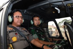 Kasdam II Sriwijaya pantau karhutla lewat udara