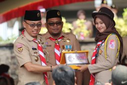 Tiga anggota Pramuka Kutim terima penghargaan Kwarnas