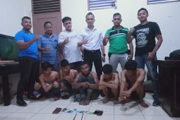 Polisi tangkap lima pelaku kejahatan di gerbang tol Tanjung Mulia, ini identitasnya