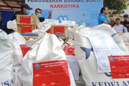 BNN musnahkan ratusan kilogram sabu-ganja sitaan Juli-Agustus