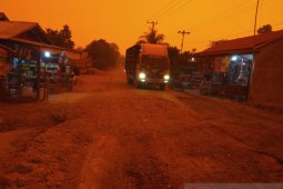 Dua desa di Jambi memerah karena kabut asap dan karhutla