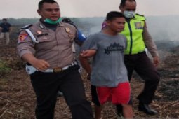 Seorang pelaku pembakar lahan tertangkap tangan polisi