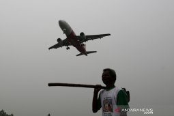 Kabut asap di Bandara Aceh