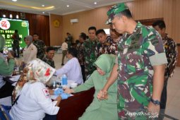 Jelang HUT TNI ke-74, Kodim 0212 gelar donor darah