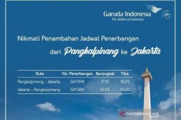 Garuda tambah penerbangan rute Jakarta-Pangkalpinang selama 10 hari
