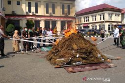 Polres Lhokseumawe musnahkan ratusan kilogram narkoba