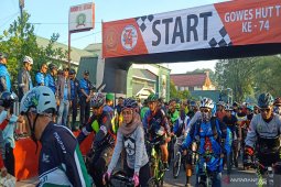 Gowes HUT TNI di Kalsel tanpa kabut asap