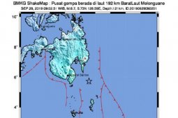 Earthquake rocks Talaud Islands, no potential tsunami