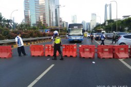 Tol dalam kota Tomang-Cawang tutup, lalu lintas dialihkan
