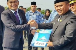 Peringatan kesaktian Pancasila, Pemkab Labusel dan KPU tandatangani NPHD