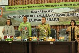 Balitbangda  kaji upaya reklamasi daerah pascatambang
