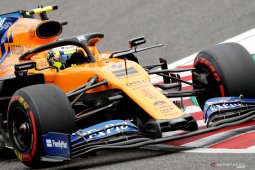 Formula 1: Norris kenakan helm spesial kreasi fan cilik di Grand Prix Britania