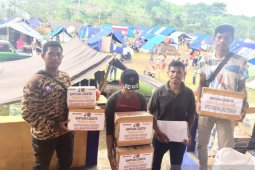 Pramuka Haruku salurkan bantuan kepada pengungsi gempa