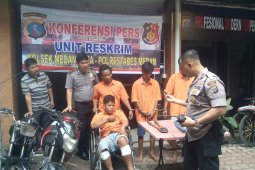 Polisi tembak bos 'Becak Hantu' di Medan