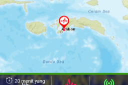 Gempa tektonik 4,0 magnitudo  kembali guncang tiga lokasi di Maluku