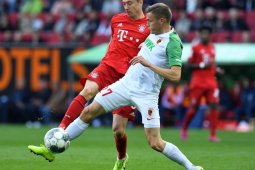 Liga Jerman, Gol Finnbogason gagalkan kemenangan Bayern di markas Augsburg