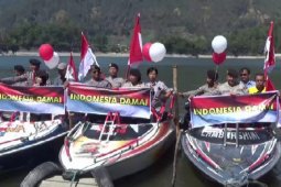 Pelantikan presiden, TNI-Polri di Magetan gelar Parade Merah Putih