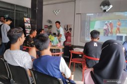Dealer motor di Barabai ini selalu gelar nonbar setiap jadwal MotoGP