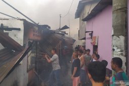 Ratusan rumah hangus terbakar di Jalan Sentosa Lama Medan