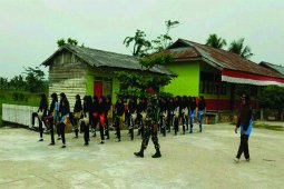 Satgas TMMD Kodim 0314/Inhil Kembali Memberikan Wawasan Kebangsaan Pelajar SMP