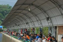 Dinas Pariwisata OKU  bangun kolam pemancingan Rantau Kumpai