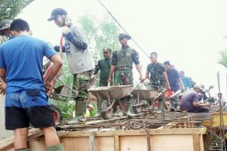 Pembangunan Jembatan Beton Di Kabupaten Indragiri Hilir Capai 61 Persen