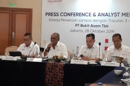 Produksi batu bara Bukit Asam triwulan III naik 10 persen