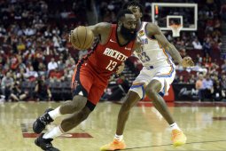 Harden ukir 40 poin Rockets tundukkan Thunder