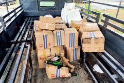 Polres Kepulauan Talaud berhasil amankan puluhan dus minuman keras