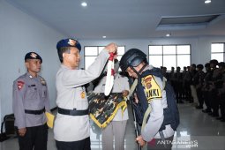Pasukan Brimob Jambi yang BKO Papua disambut Wakapolda