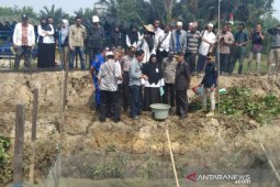 Bupati HST panen perdana ikan pepuyu di desa Walatung