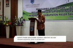 Bupati Paser Ambil Sumpah dan Janji Jabatan 145 ASN