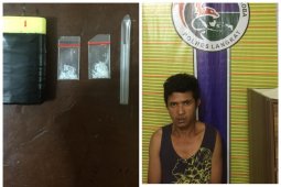 Sempat buang barang bukti narkotika, Abdul Aziz ditangkap Satresnarkoba Polres Langkat