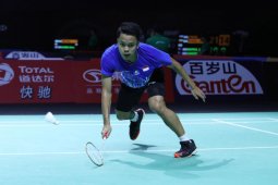 BWF Finals 2019: Anthony Ginting menang mudah atas Chen Long