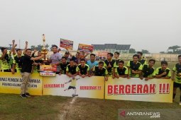 HST juara pertama turnamen sepak bola Paman Birin Cup 2019