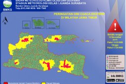 BMKG Juanda mengingatkan wilayah Ngawi berpotensi angin kencang