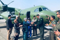 Pesawat CN-235-220 buatan  Indonesia terbangi langit Himalaya